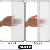 (Extra 10% OFF) White Privacy Sheer Curtains With Blackout Curtains(2 Panels) - Miulee